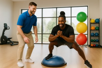 Sports rehabilitation session