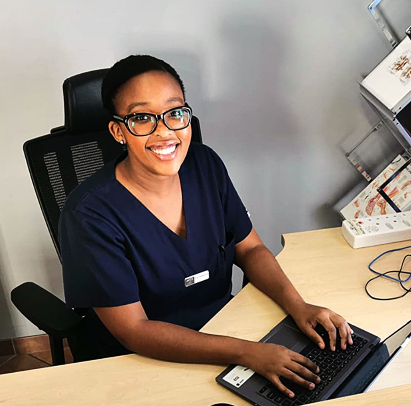 Portrait of Bakang Nakedi, Lead Physiotherapist